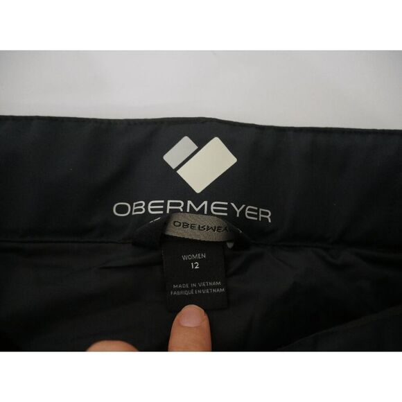 Obermeyer Women’s Malta Bib Overalls Black Waterproof Insulated Snow Ski Size 12 - Picture 9 of 10